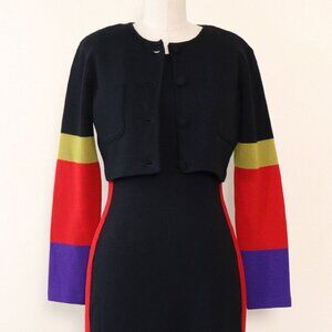 ANDREA JOVINE 80's Vintage Cropped Wool JACKET ONLY (XS)